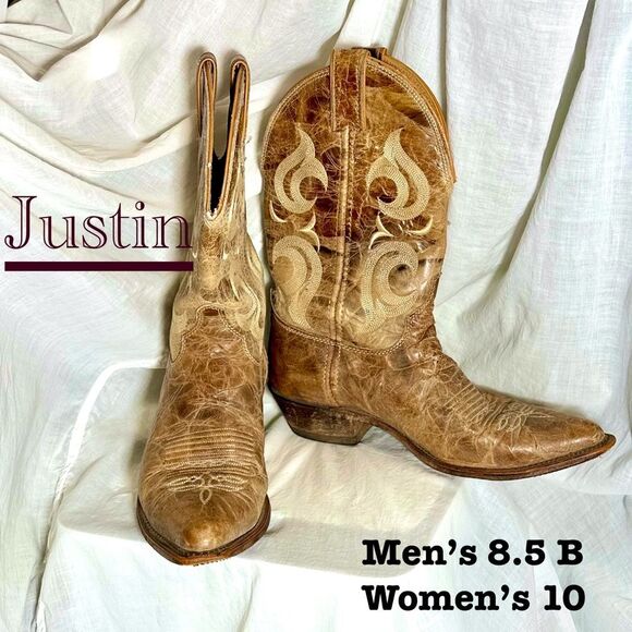 Justin Boots Other - Justin Bent Rail Western Boot Style BR103 Sz W 8.5 B, M 10 B